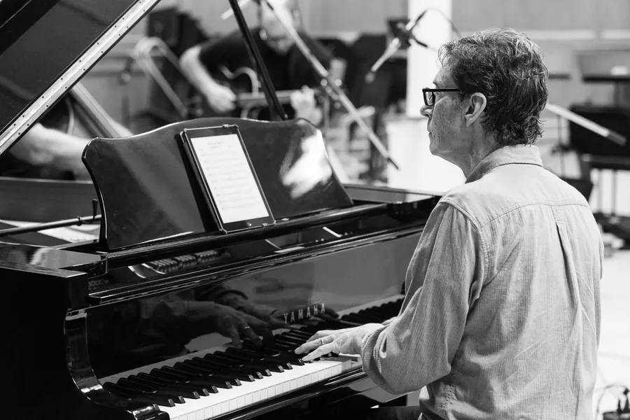 Brian Brill playing grand piano